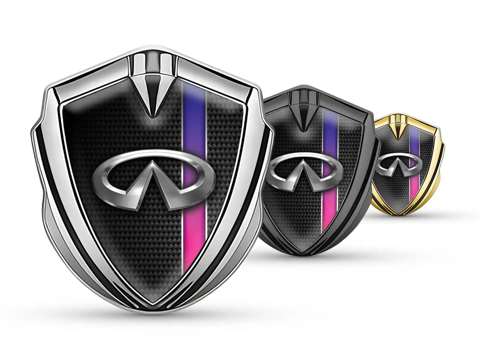 Infiniti Emblem Silikon Abzeichen Minimaler Stil Universell